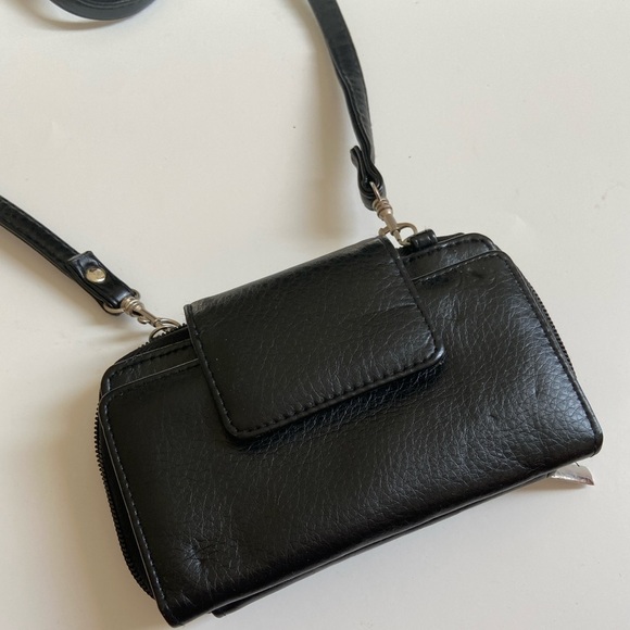 Buxton black wallet with strap - Picture 4 of 10